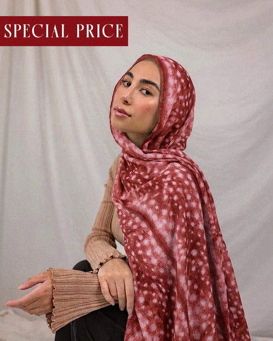 Deer Print Hijab