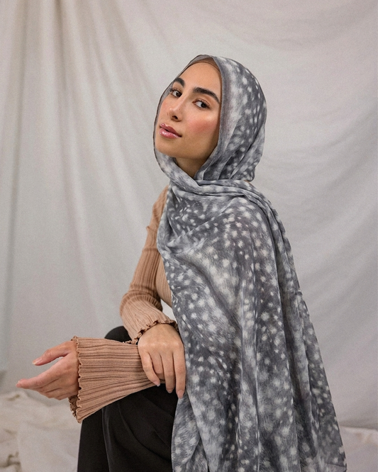 Deer Print Hijab