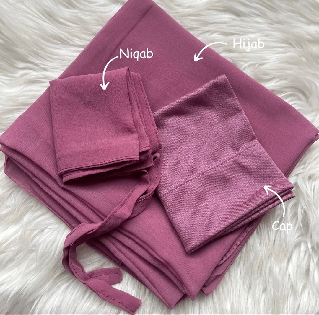 Hijab Niqab & Cap Set