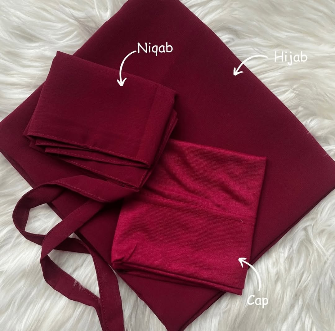 Hijab Niqab & Cap Set