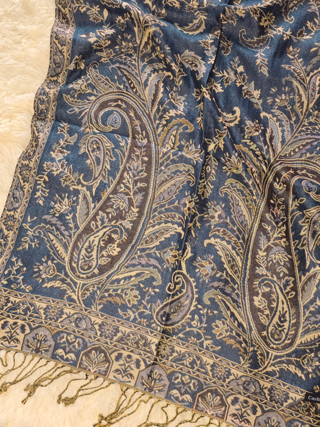 Navy Blue Pashmina