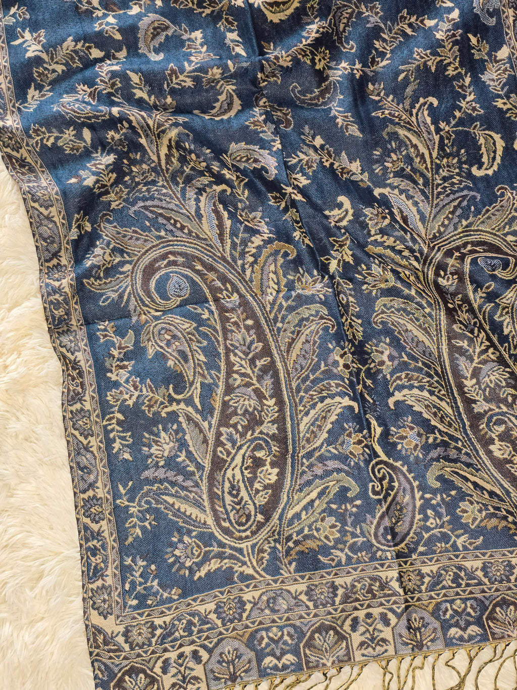 Navy Blue Pashmina