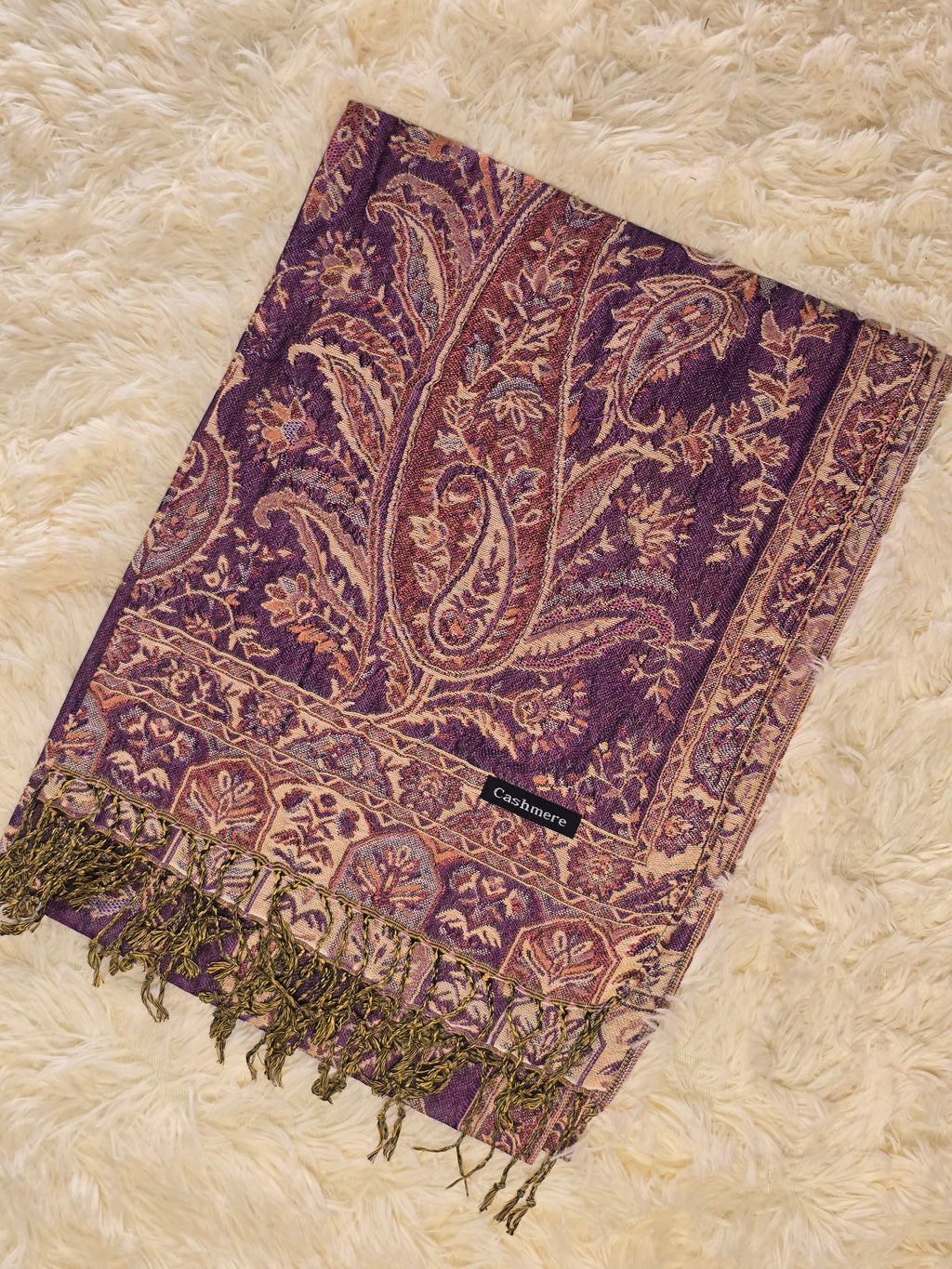 Deep Plum Pashmina