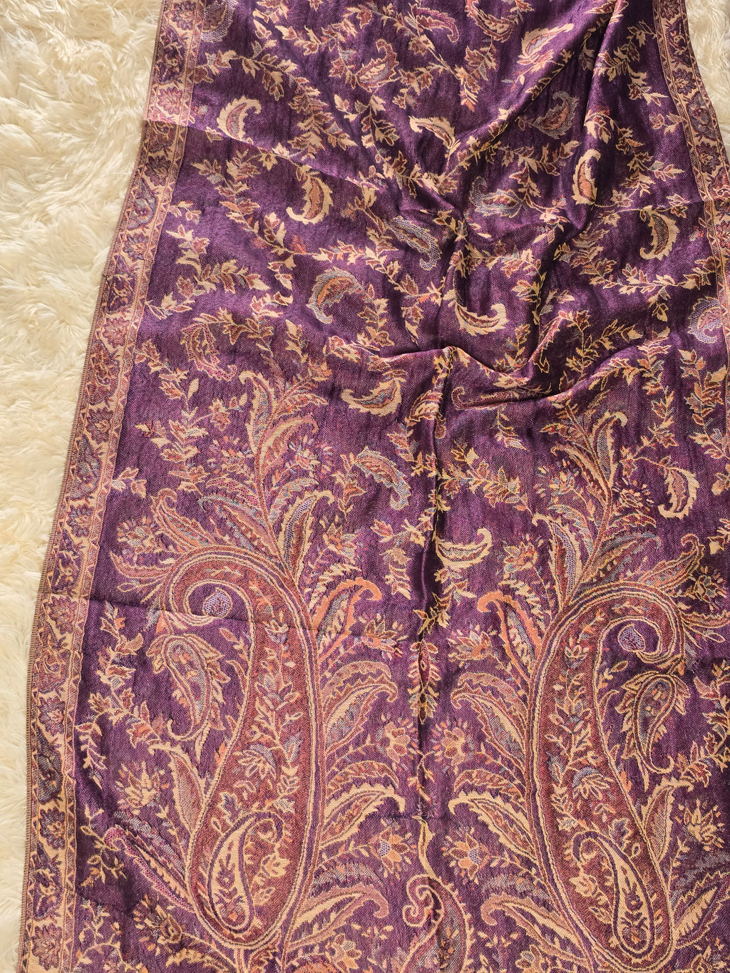 Deep Plum Pashmina
