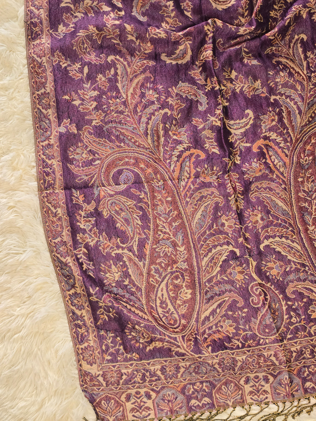 Deep Plum Pashmina