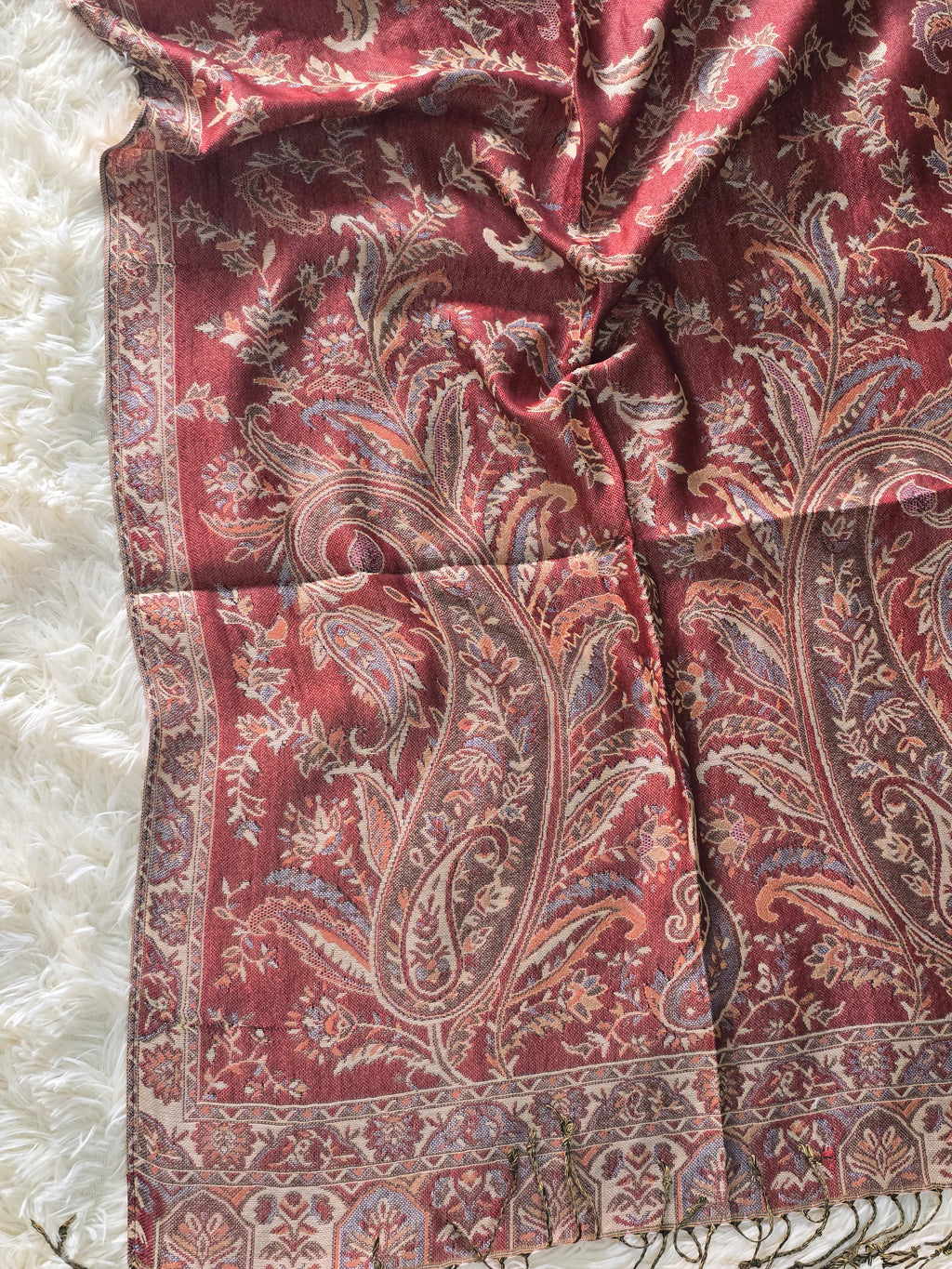 Red Pashmina