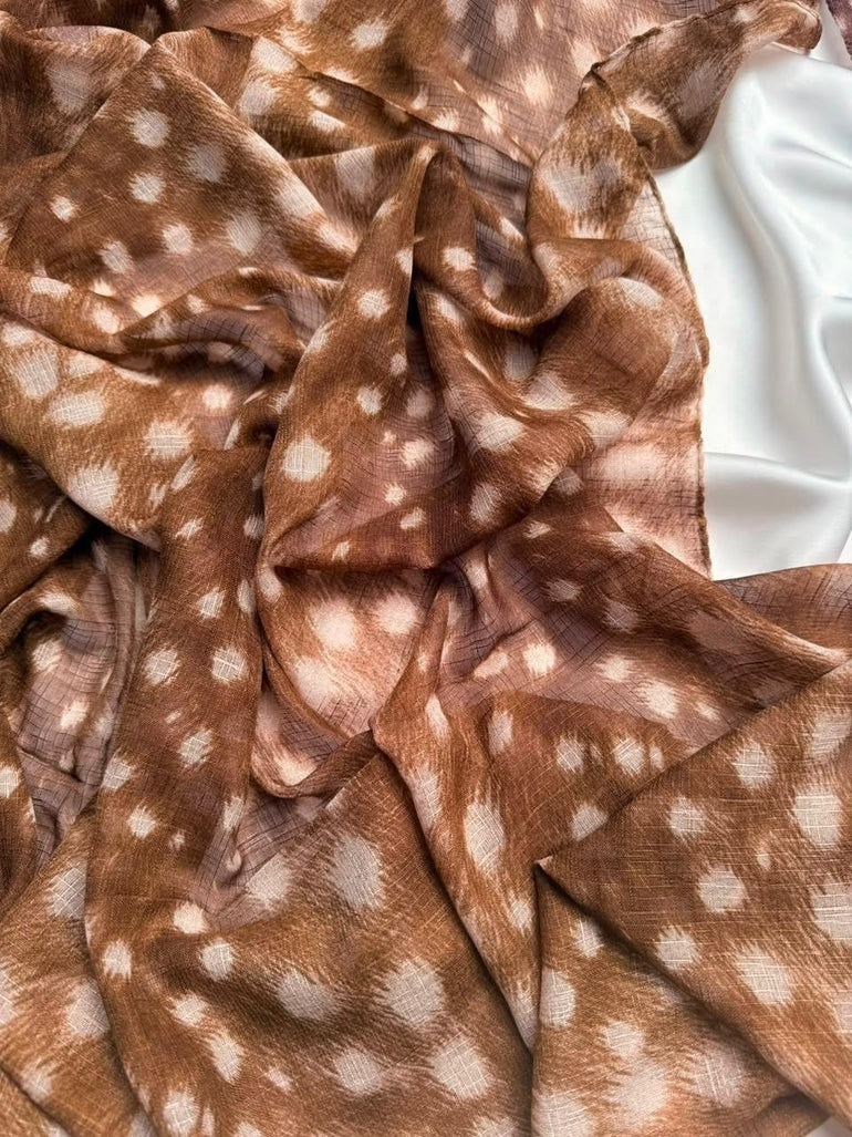 Deer Print Hijab