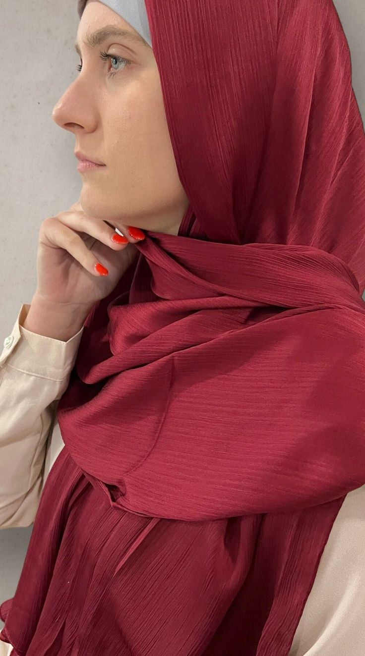 Crinkle Silk Hijab