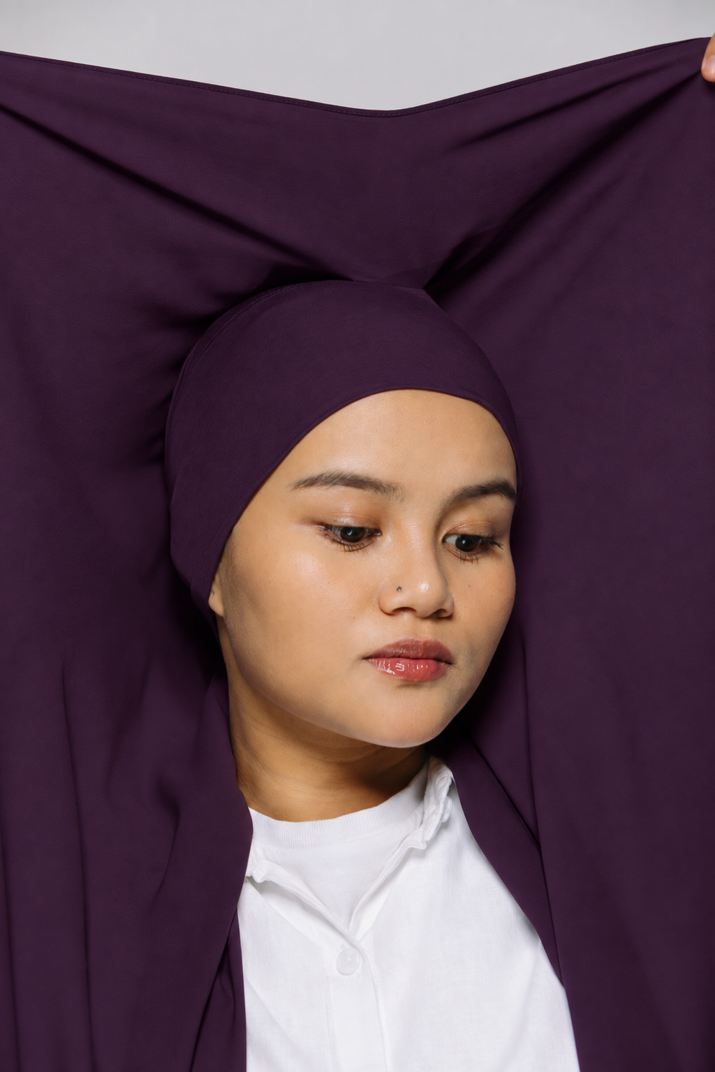 Instant Hijab - Dark Purple