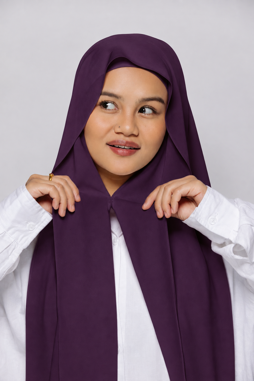 Instant Hijab - Dark Purple